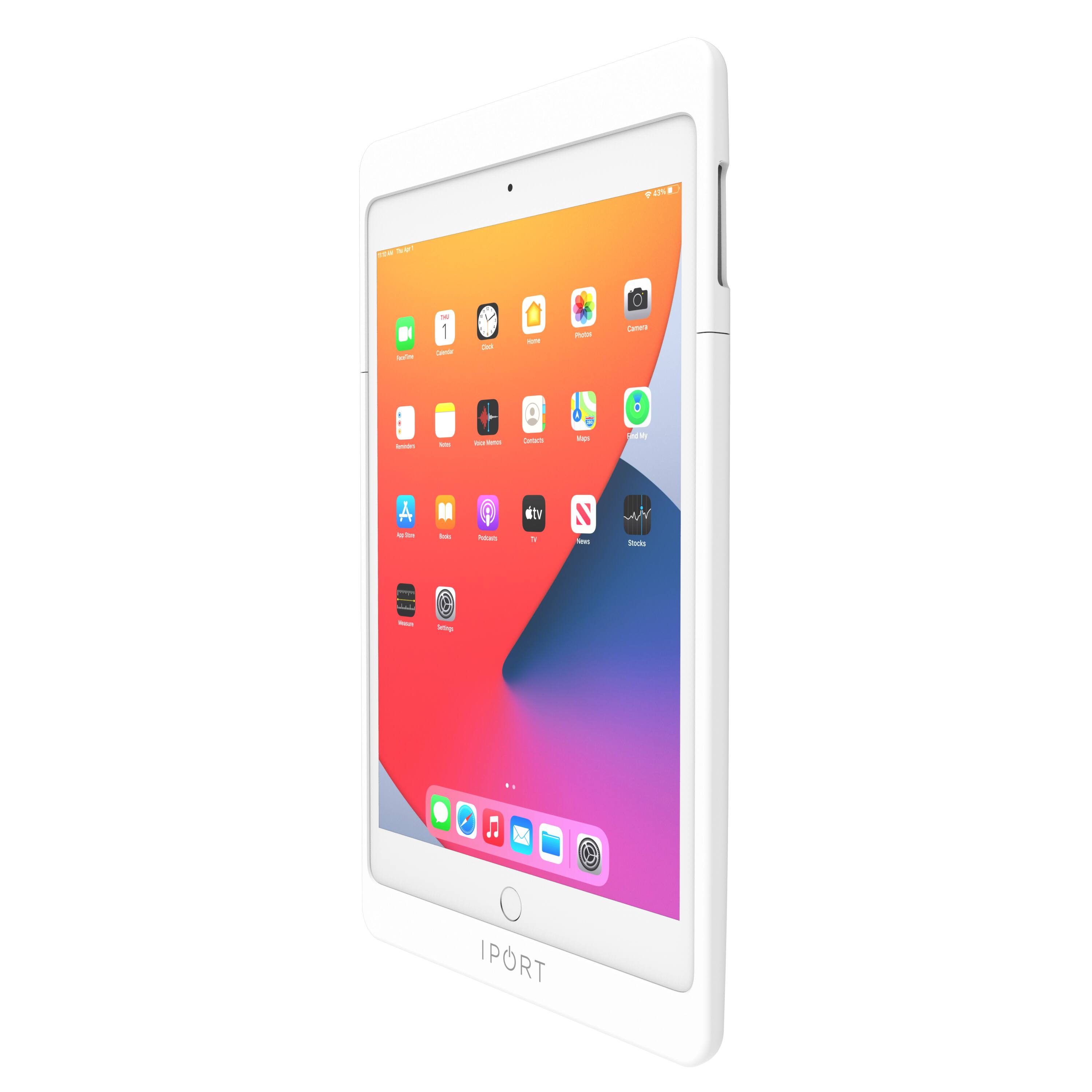 Front. iPort - CONNECT PRO - CASE FOR APPLE IPAD 10.2" (9th Gen) (Each) - White.