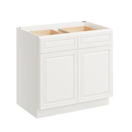 Boyel Living - 36 Inch Kitchen Base Cabinet with Soft Close Doors - Pearl White