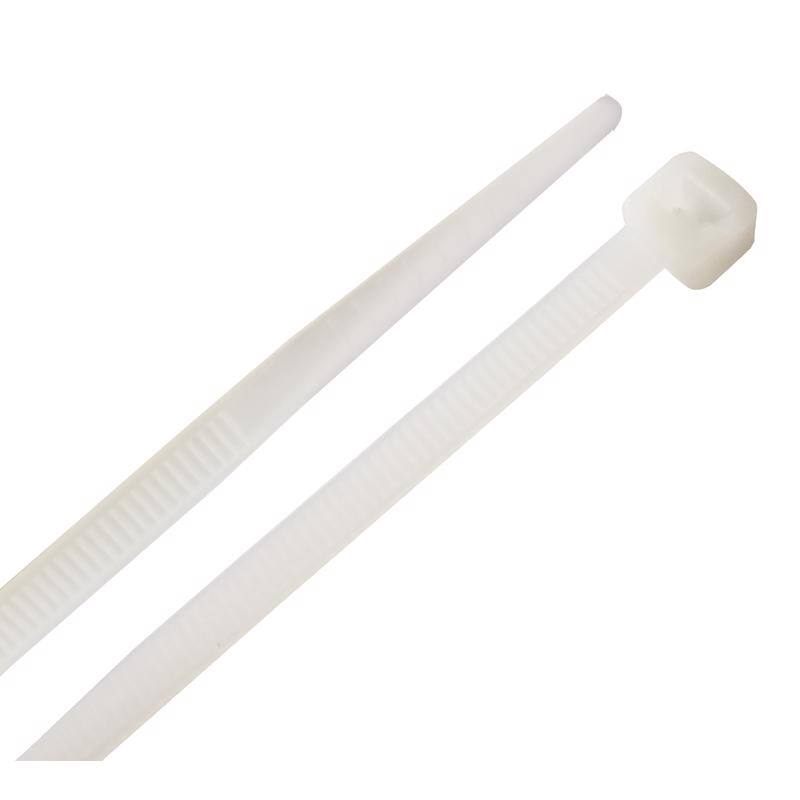 Angle. HomePlus - Home Plus 8 in. L White Cable Tie 100 pk.