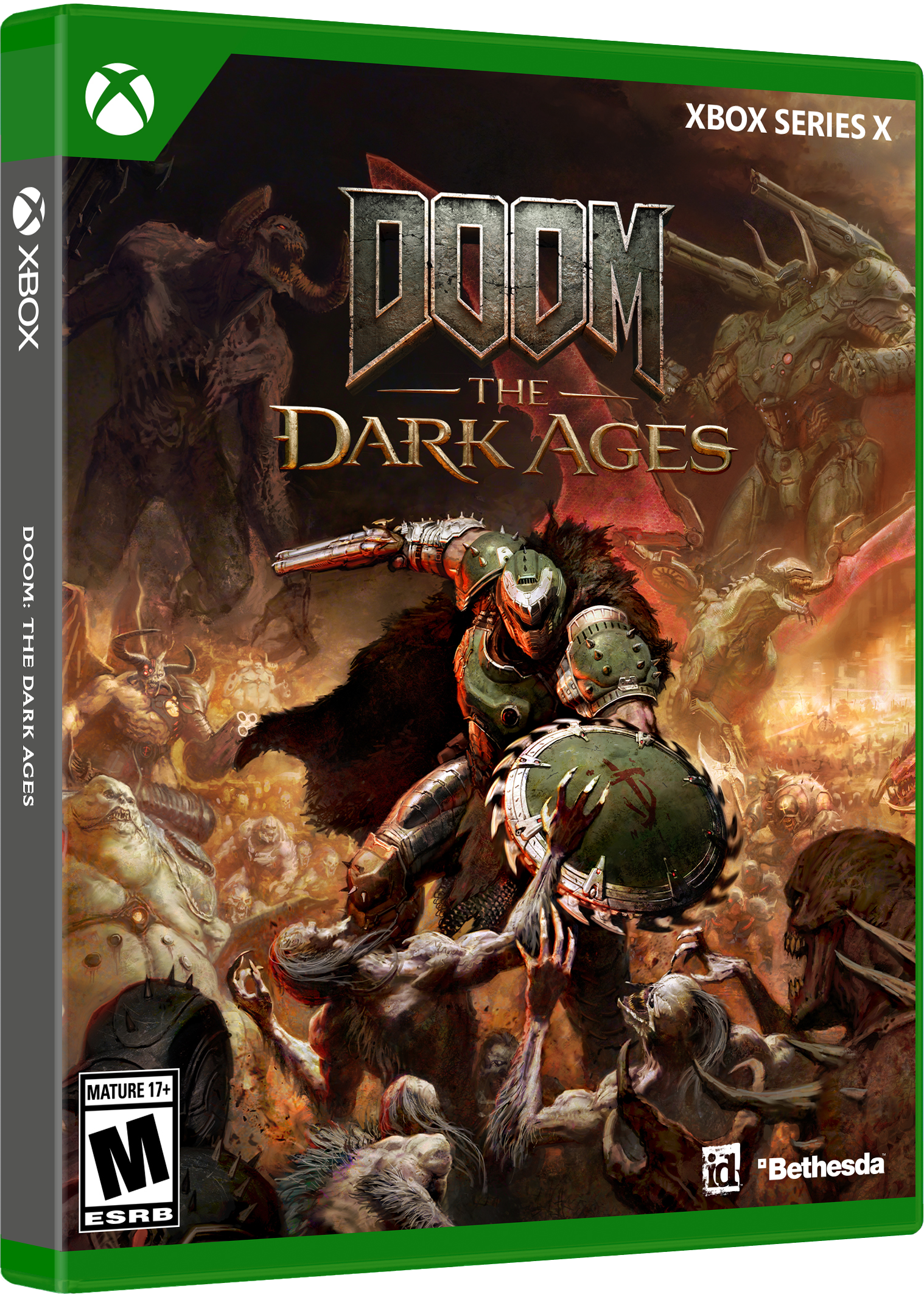 XBOX DOOM: THE DARK AGES XBOX SERIES X MATURE 17+ M ESRB. Bethesda id.