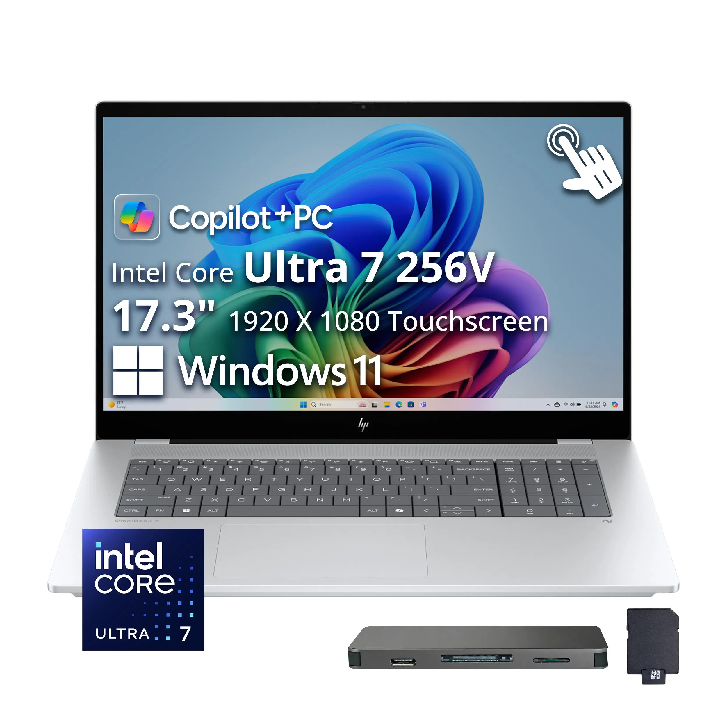 Copilot+PC Intel Core Ultra 7 256V 17.3" 1920 X 1080 Touchscreen Windows 11