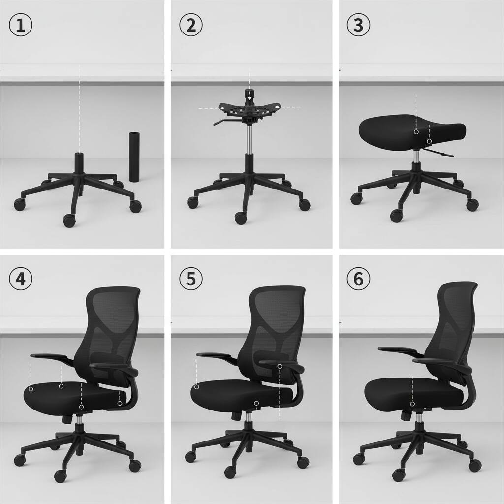 Alt View 4. AOITUN - Ergonomic Office Desk Computer Chair - Black.