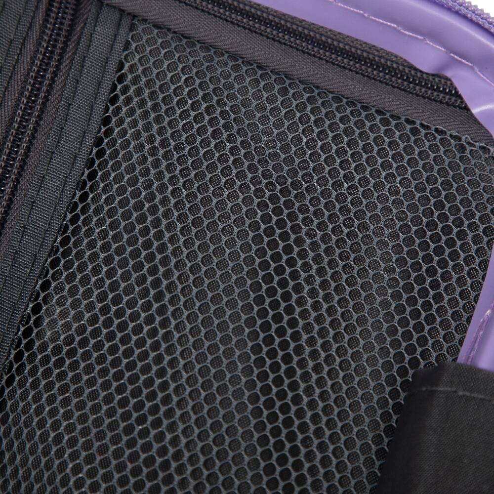 Alt View 3. Ropilly - 2 Piece Luggage Set 20 Inch Carry On Suitcase with 14 Inch Cosmetic Case ABS Hard Shell Spinner Wheels - Blue, Purple.