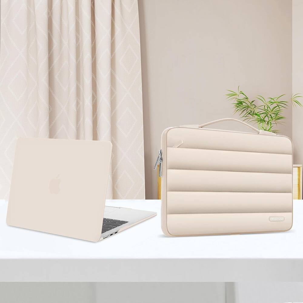 Alt View 3. RTMB - MacBook Air 13.6″ Hard Shell Kit – Sand, PC + Keyboard Cover - pink.