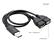 0.3 m
Data + charging port
Charging port