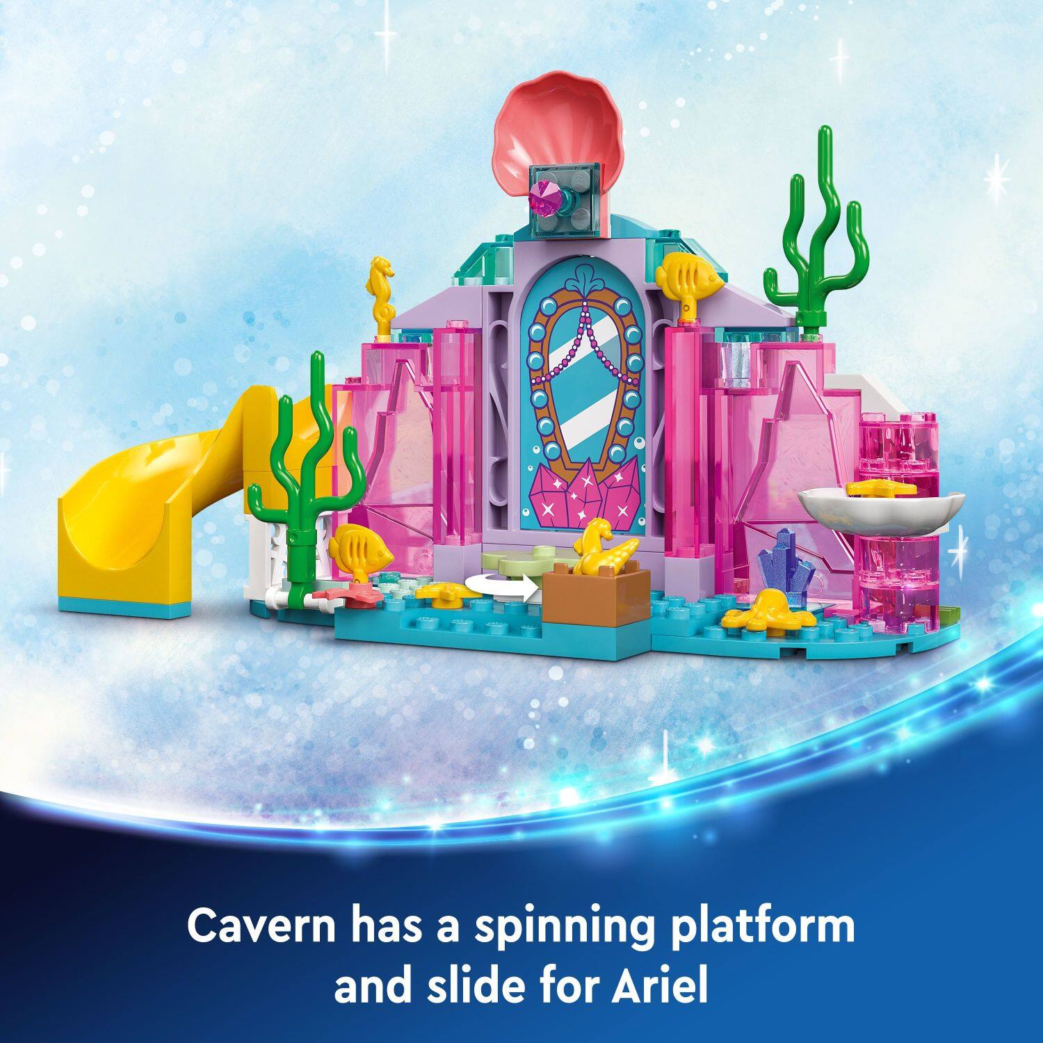 LEGO Disney Princess Ariel’s Crystal Cavern and Treasure Chest 43254