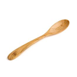 Berard - Handcrafted Olive Wood 12 Inch Slotted Spoon - Brown