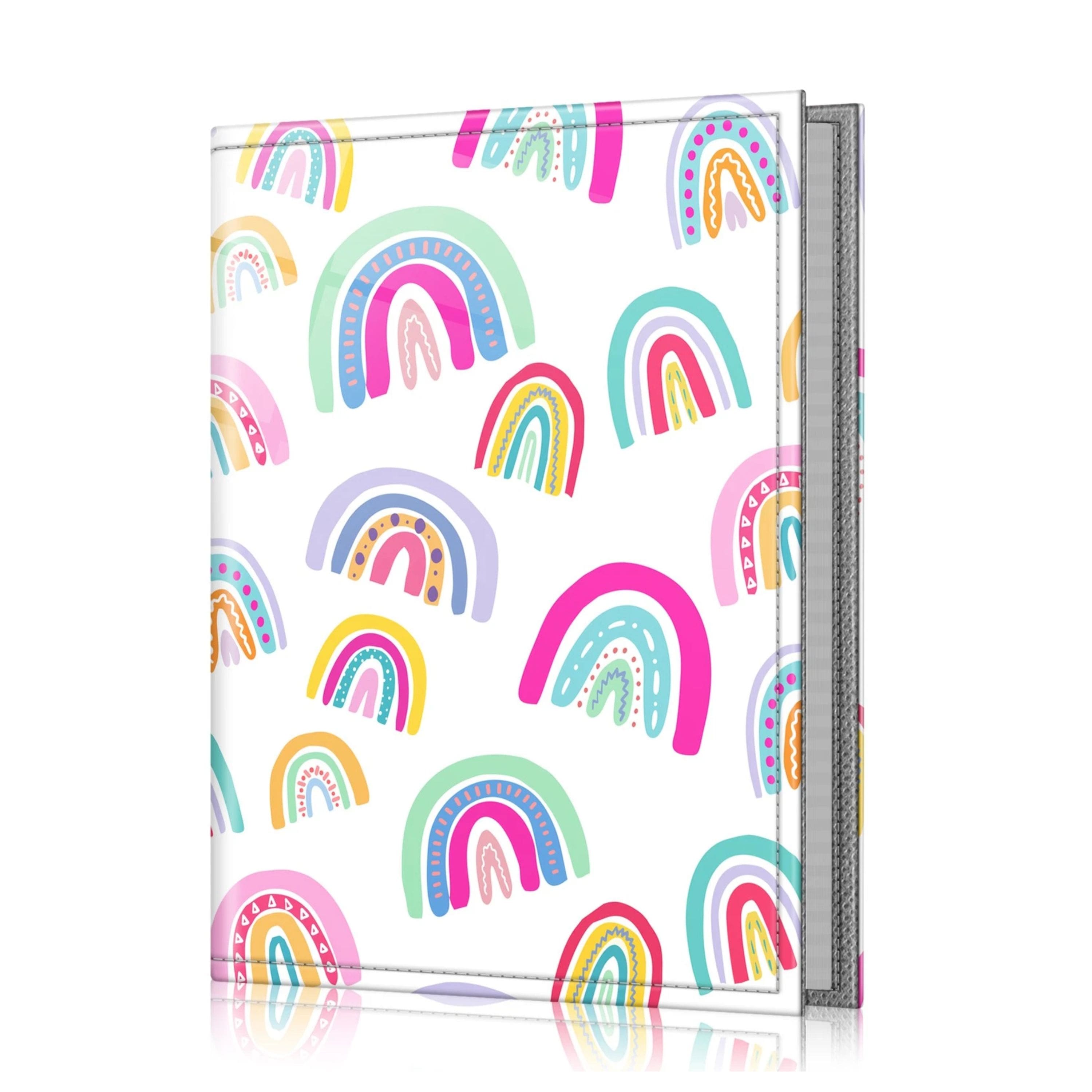 Kitcheniva - Portable Wallet Photo Album Leather Cover 52 Photo Capacity For 4x6 Photo Whimsy Rainbows - Multicolor price history on PriceWatchPro