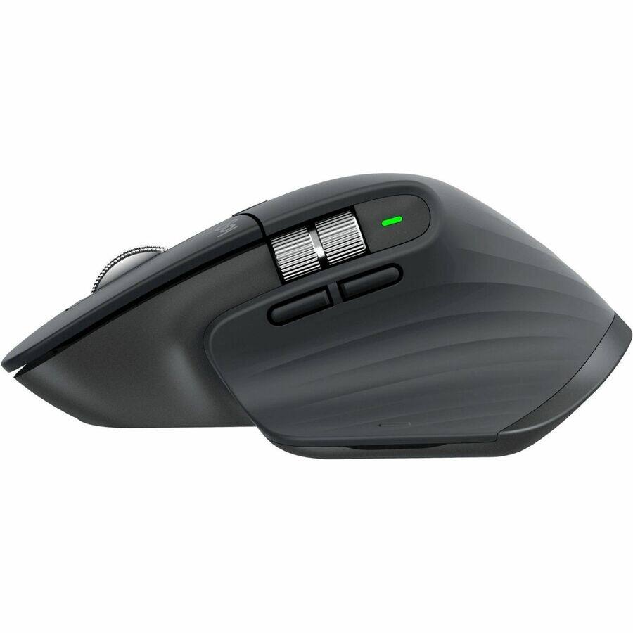 Alt View 7. Logitech - Logitech MX MASTER 3S Performance Wireless Mouse - Darkfield - Wireless - 32.81 ft - Bluetooth/Radio Frequency - 2.40 - Gray.