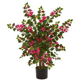 BreeBe - 3.5' Bougainvillea Artificial Tree - Green