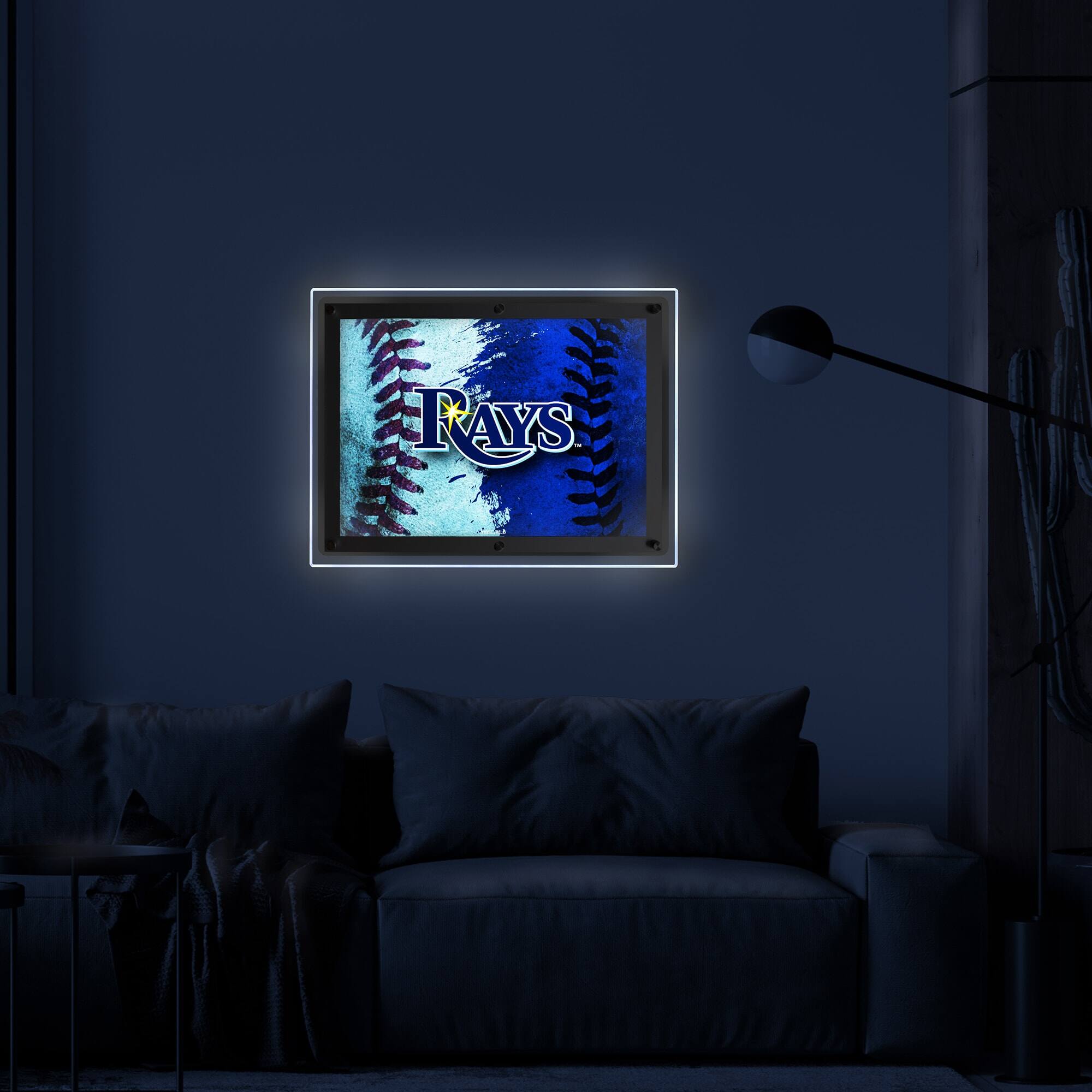 Alt View 2. Holland Bar Stool Co. - Tampa Bay Rays 19" x 14.5" Backlit LED Sign - Multicolor.