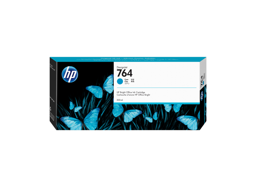 Cian Ink HP 764 300 ml Cyan DesignJet Ink Cartridge, C1Q13A HP 764 DesignJet Ink ...