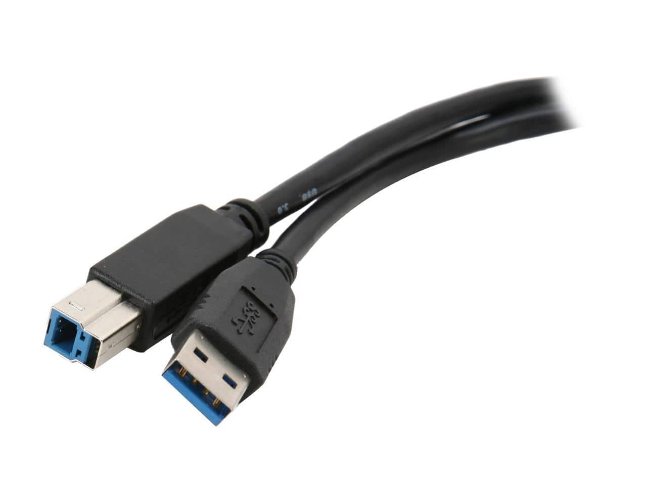 Nippon Labs - USB3-3AB 3 ft. USB 3.0 Type A Male to B Male 3ft Cable for Printer and Scanner, Black