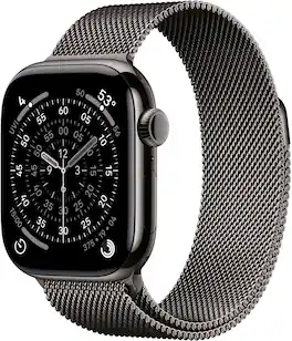 Apple Watch Series 11 (GPS+Cellular) 42mm Titanium Case with Slate Milanese Loop - Slate - (2025)