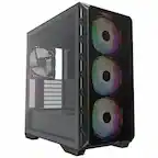 Front. Montech - AIR 903 MAX Ultra-Cooling Mid-Tower with Max Capacity - Black.