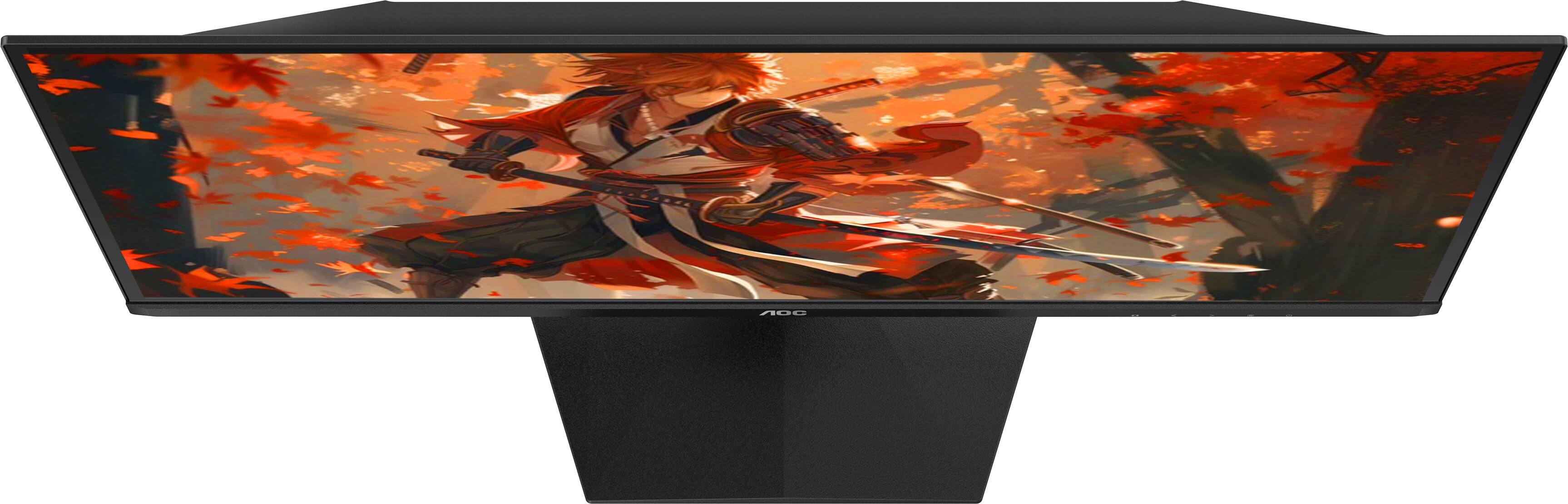Alt View 4. AOC - 27” QD-OLED, QHD, 240hz, G-Sync Compatible, .03ms, Gaming Monitor - Black.