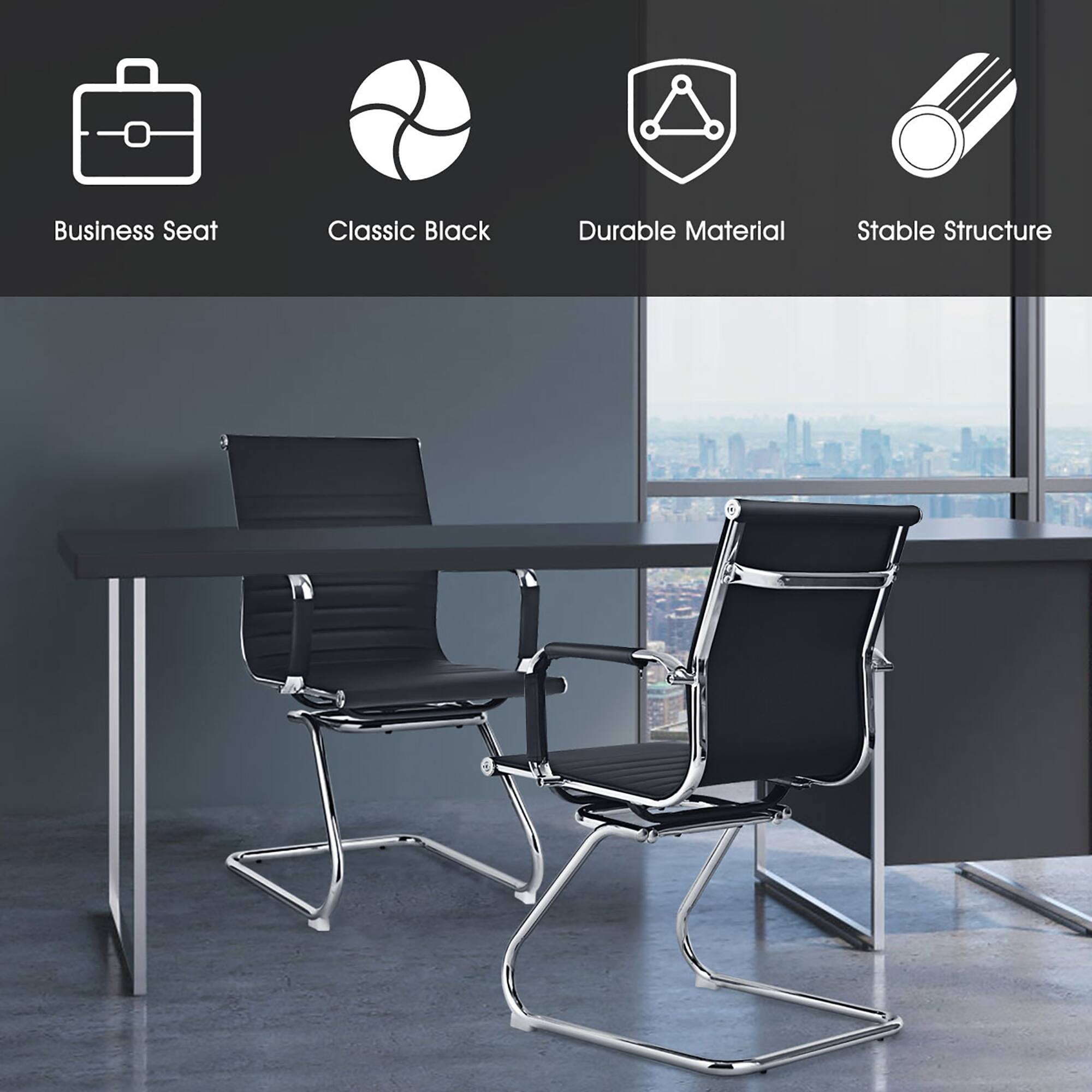 Business Seat, Classic Black, Durable Material, Stable Structure
