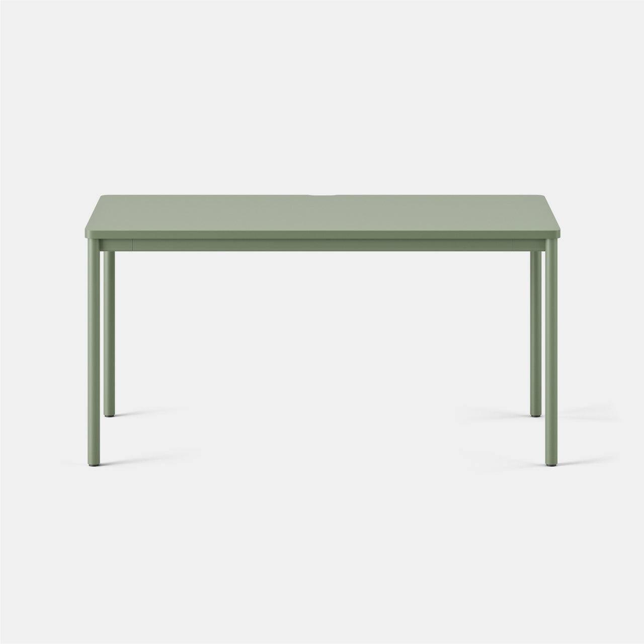 Left. Branch Furniture - Branch 58" Daily Desk – Functional Home Office Desk with Timeless Design, Rounded Corners & Built-in Cable Notch - Sage.