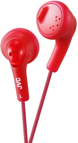 PopMarket - JVC HA-F160-R-K Gumy Earbud Headphones (Raspberry Red) - HEADPHONES - Multicolor