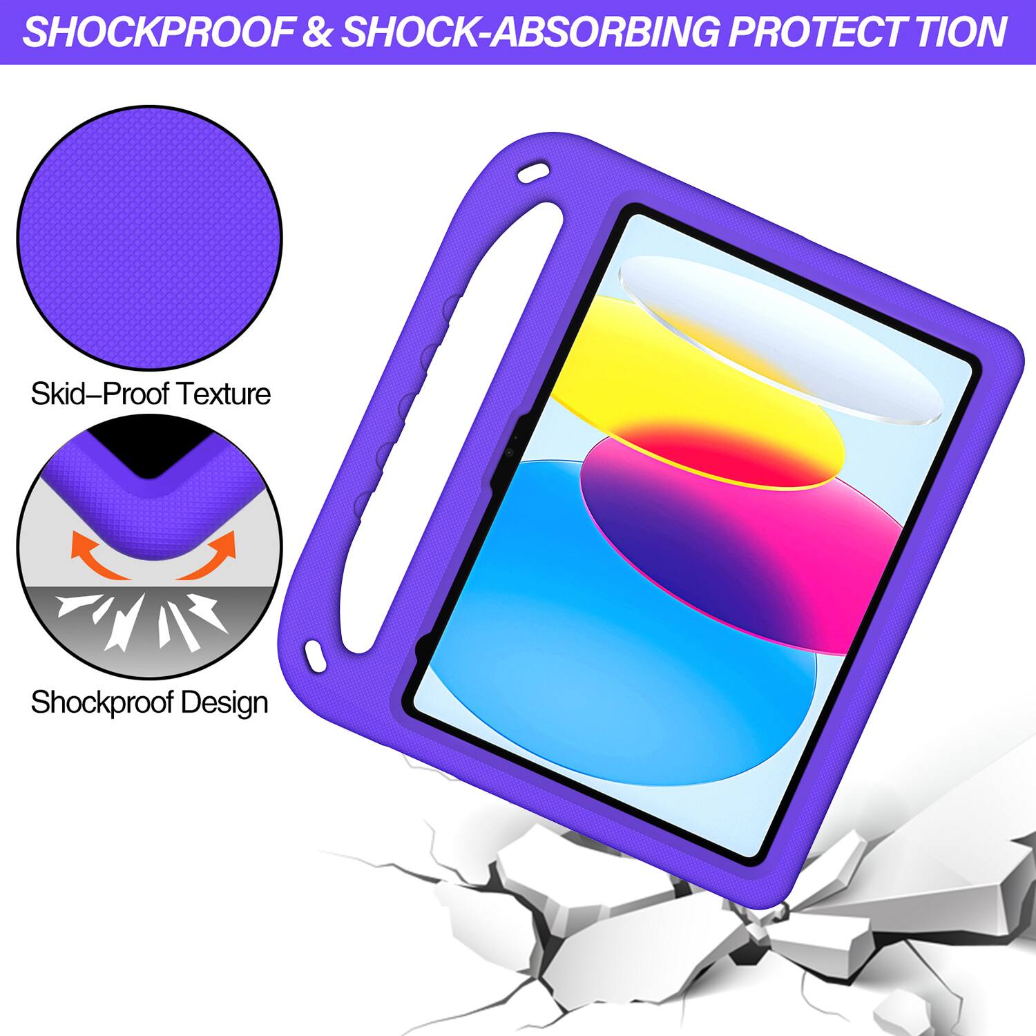 SHOCKPROOF & SHOCK-ABSORBING PROTECTION

Skid-Proof Texture

Shockproof Design