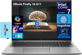 HP - ZBook Firefly 16 G11 Laptop 16.0 WUXGA (Intel Ultra 7 155U, 64GB DDR5, 2TB PCIe SSD, Win 11 Pro) w/USB Hub - Silver