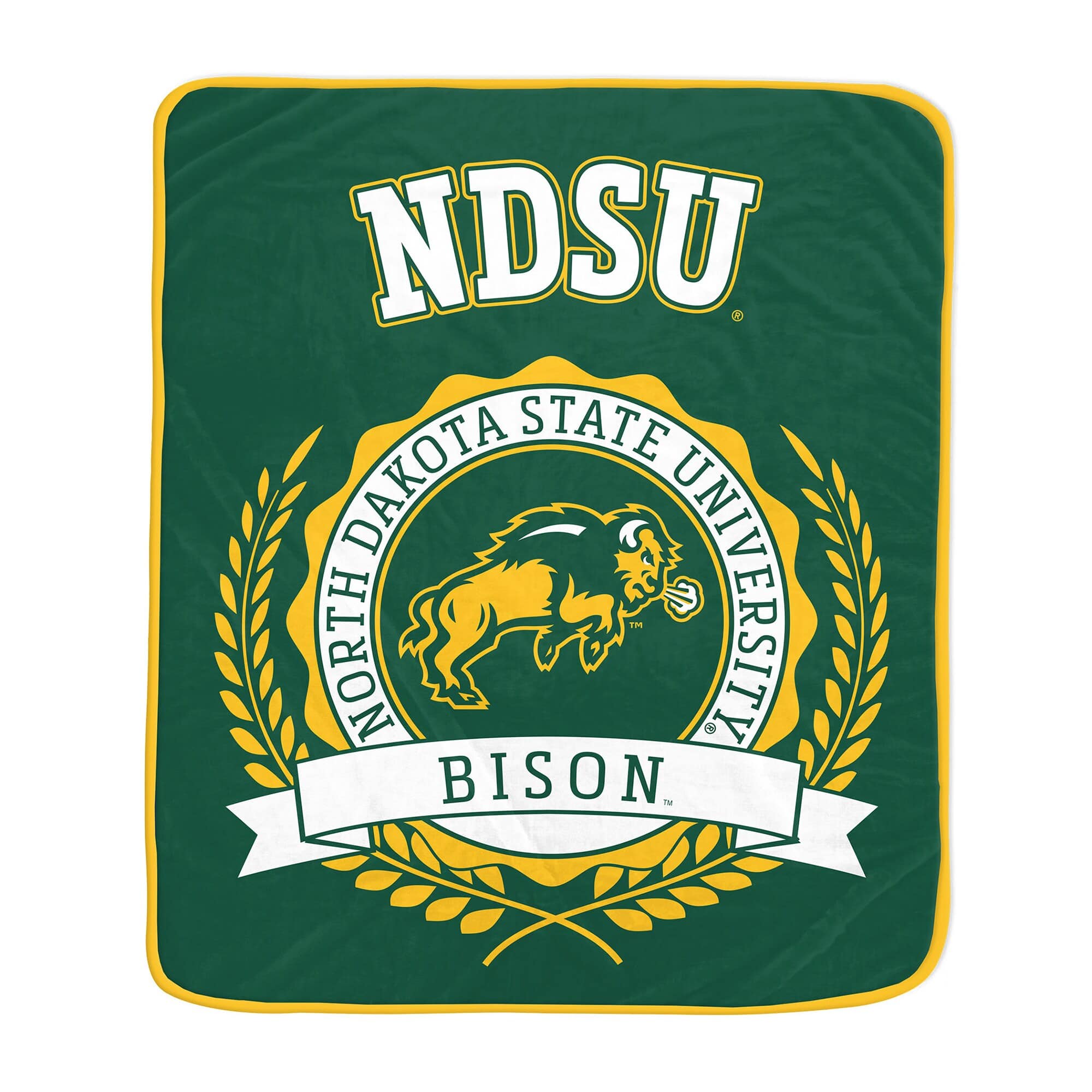 Pegasus - NDSU Bison Bison 50" x 60" University Crest Ultra Soft Blanket - Multicolor