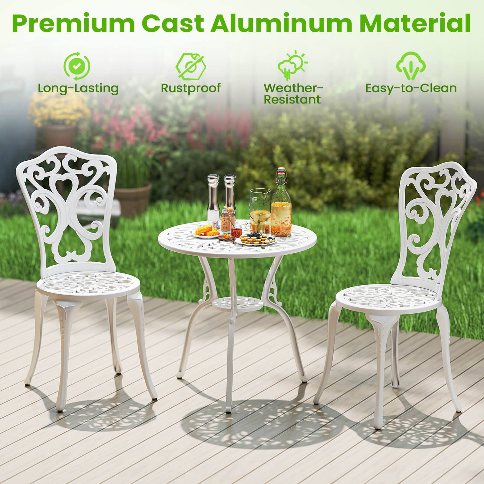 Premium Cast Aluminum Material, Long-Lasting, Rustproof, Weather-Resistant, Easy-to-Clean