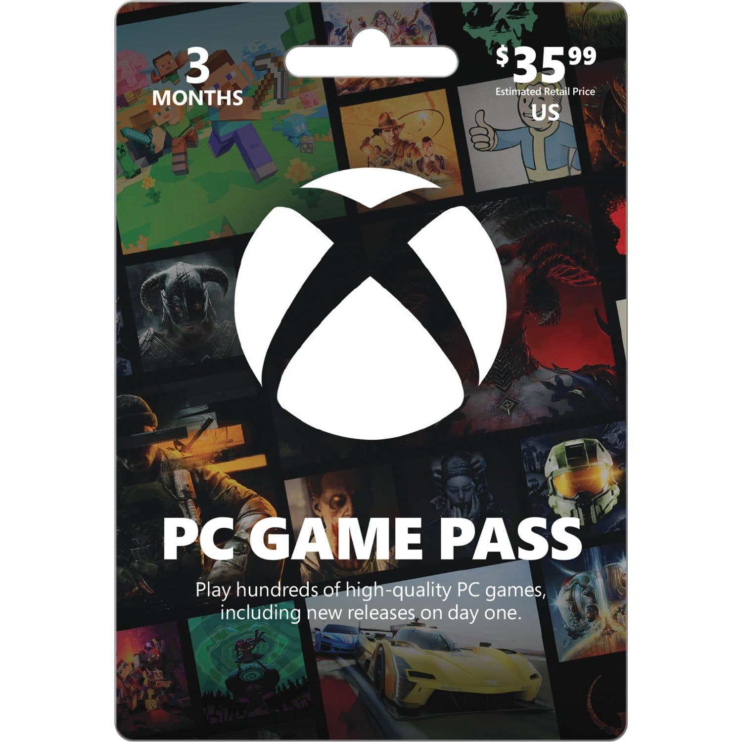 Microsoft - Xbox Game Pass PC - 3 Month Subscription - Front_Zoom