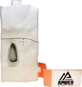 Amber Sporting Goods - Leather Hand Hammer Throw Glove - Left Handed, Small - White
