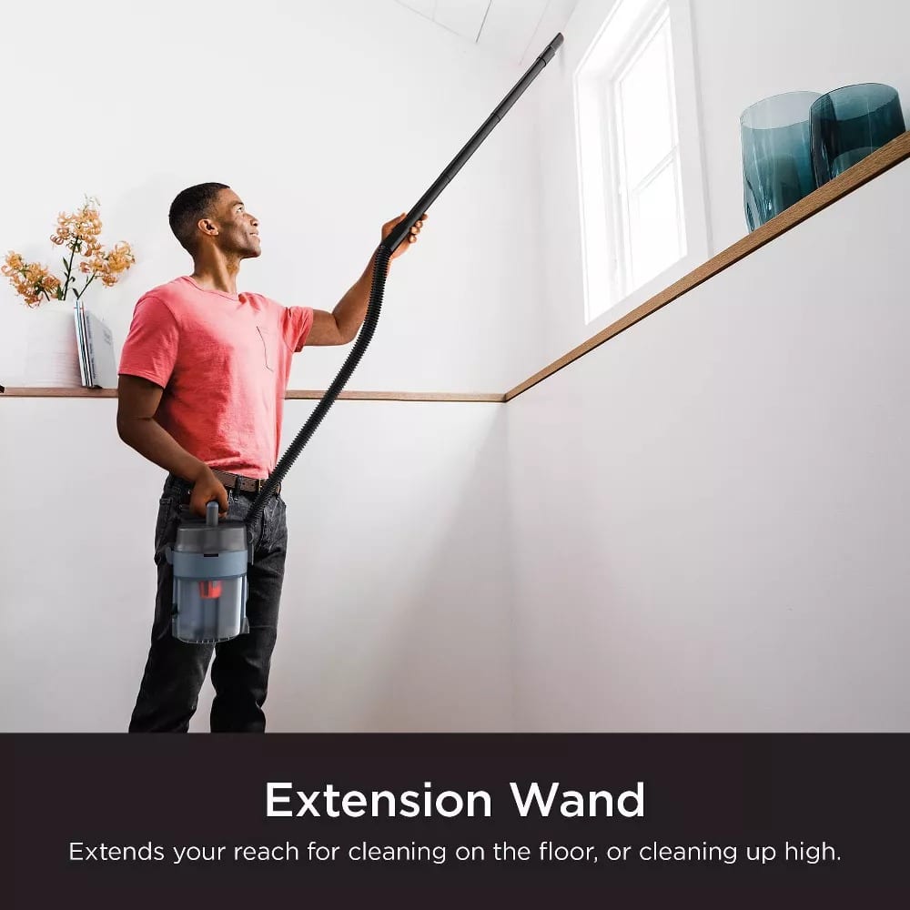 Extension Wand: Extends your reach for cleaning on the floor, or cleaning up high.