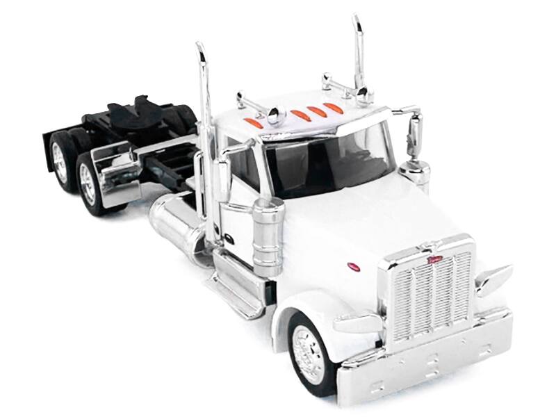 Alt View 3. HO Logistics Replicas - Peterbilt 589 2-Axel Day Cab White 1/87 (HO) Scale Plastic Model Car by HO Logistics.