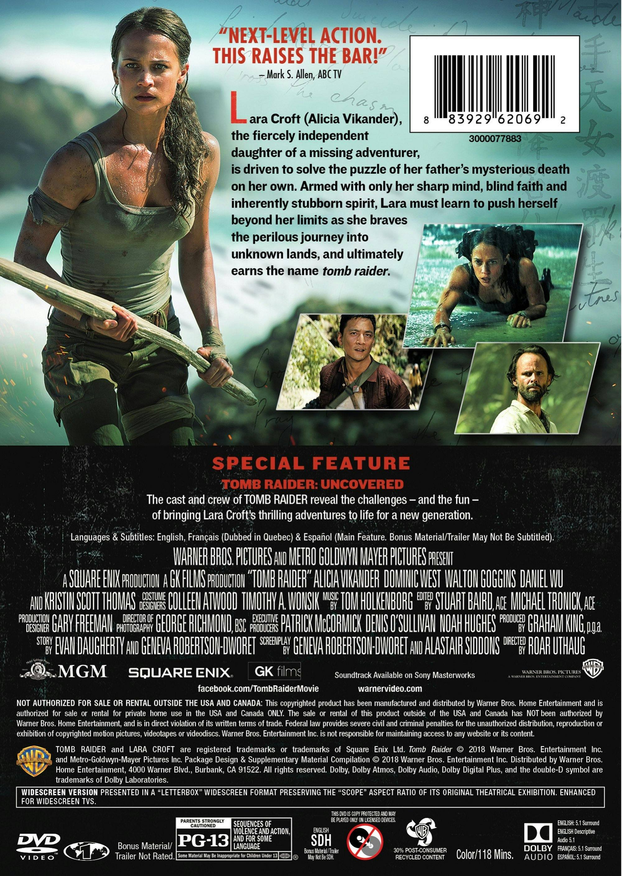 Angle. Tomb Raider (DVD Special Edition) [DVD].