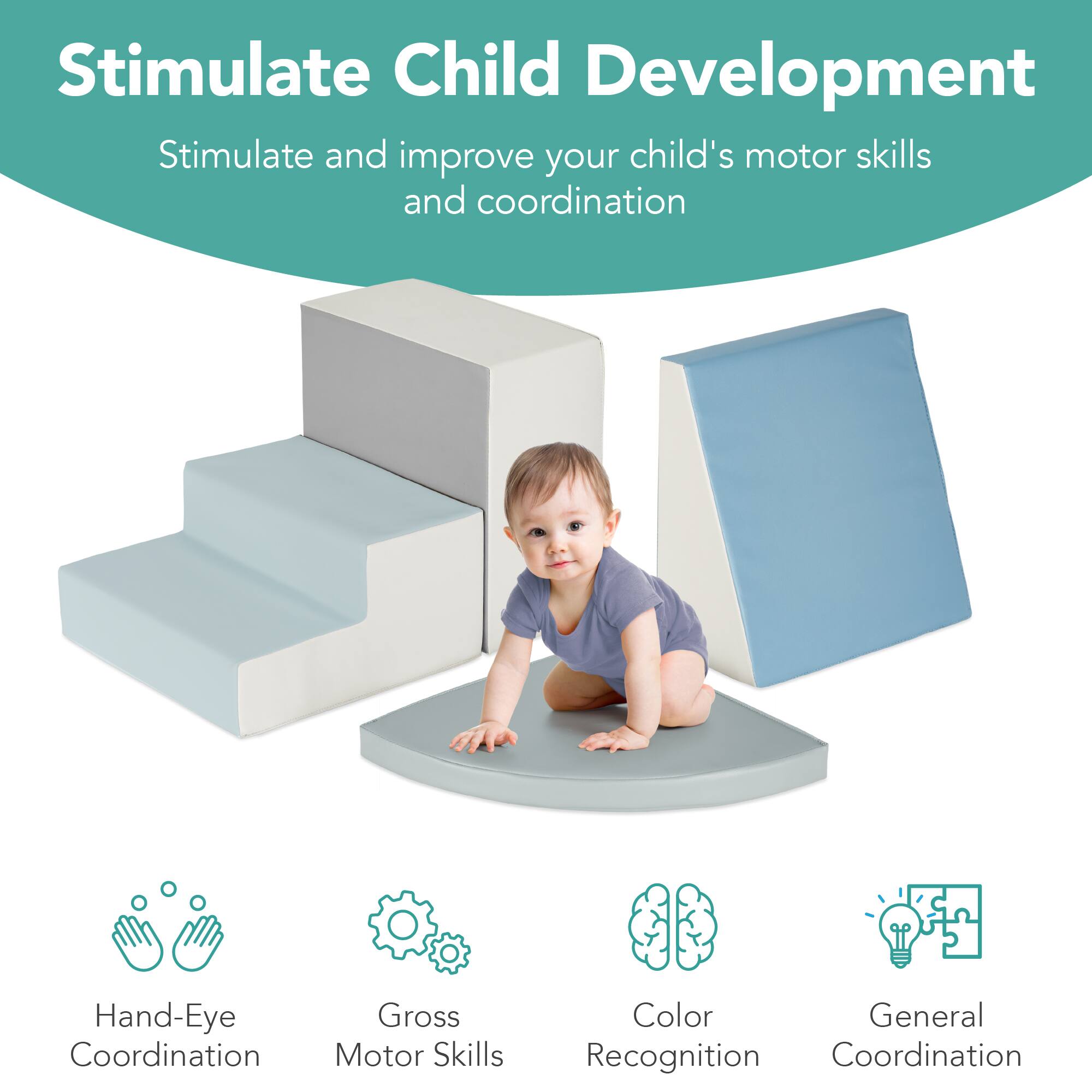 Stimulate Child Development

Stimulate and improve your child's motor skills and coordination

- Hand-Eye Coordination
- Gross Motor Skills
- Color Recognition
- General Coordination