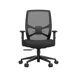 Tempur-Pedic - ProTask Mesh/Fabric Swivel Executive Task Chair, (TP-PROTASK-BLK) - Black