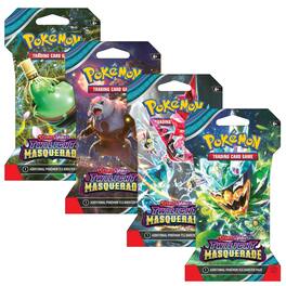 Pokémon - Pokemon SV6 Twilight Masquerade Art Set | 4 Sleeved Booster Packs (One of Each Artwork)