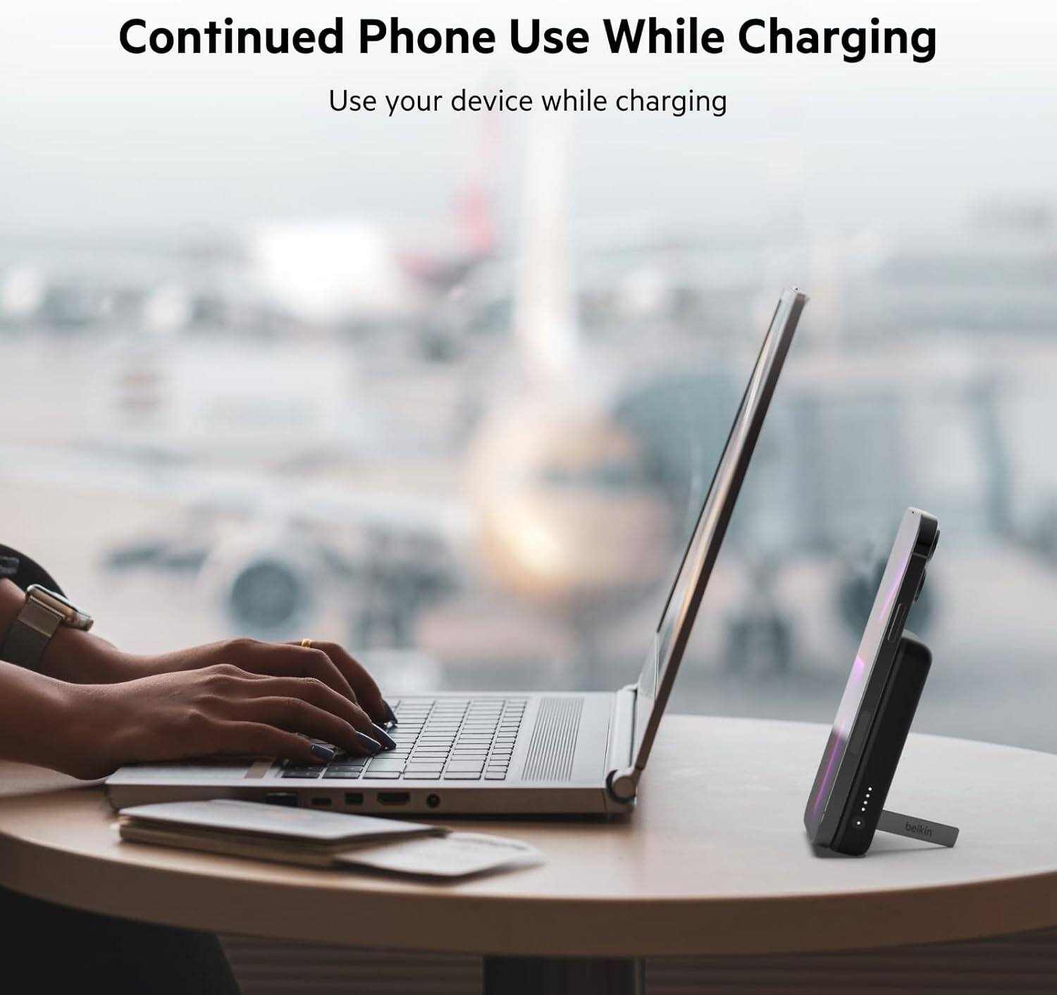 Continued Phone Use While Charging  
Use your device while charging