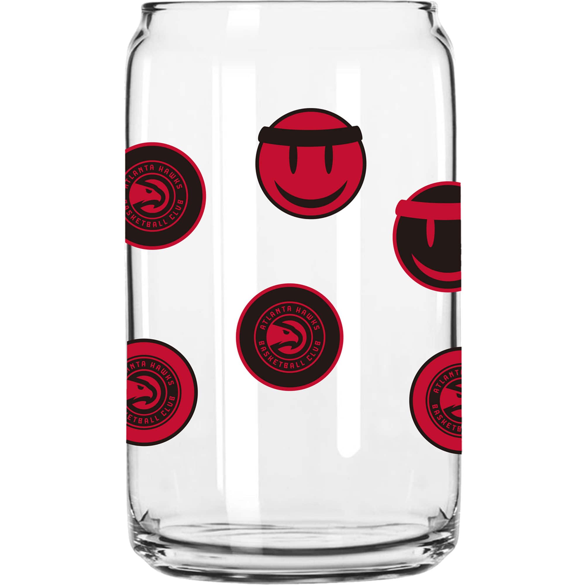 Photos - Glass Atlanta Logo Brands -  Hawks 16oz. Smiley Can  - Multicolor 4931012 