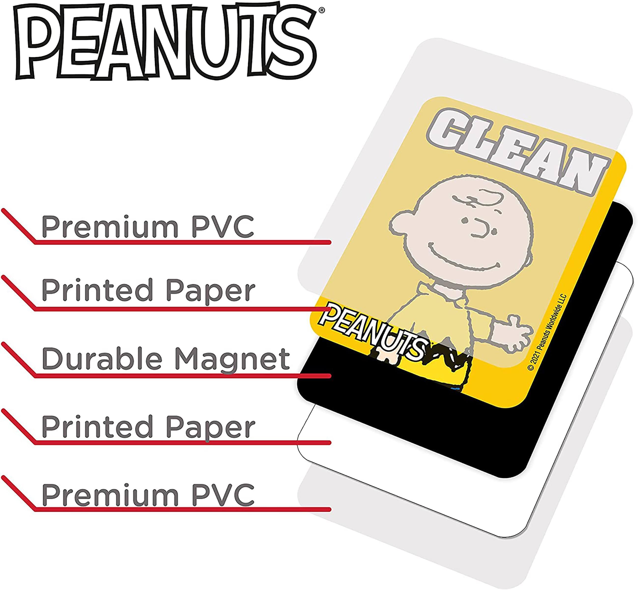 PEANUTS CLEAN  
Premium PVC  
Printed Paper  
Durable Magnet  
Printed Paper  
Premium PVC