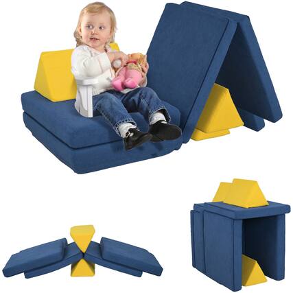 Front. Qaba - Foam Climbing Blocks, 6 Pieces Climbing Toys, Washable Cover, Climb and Crawl Activity Play Set, Indoor.