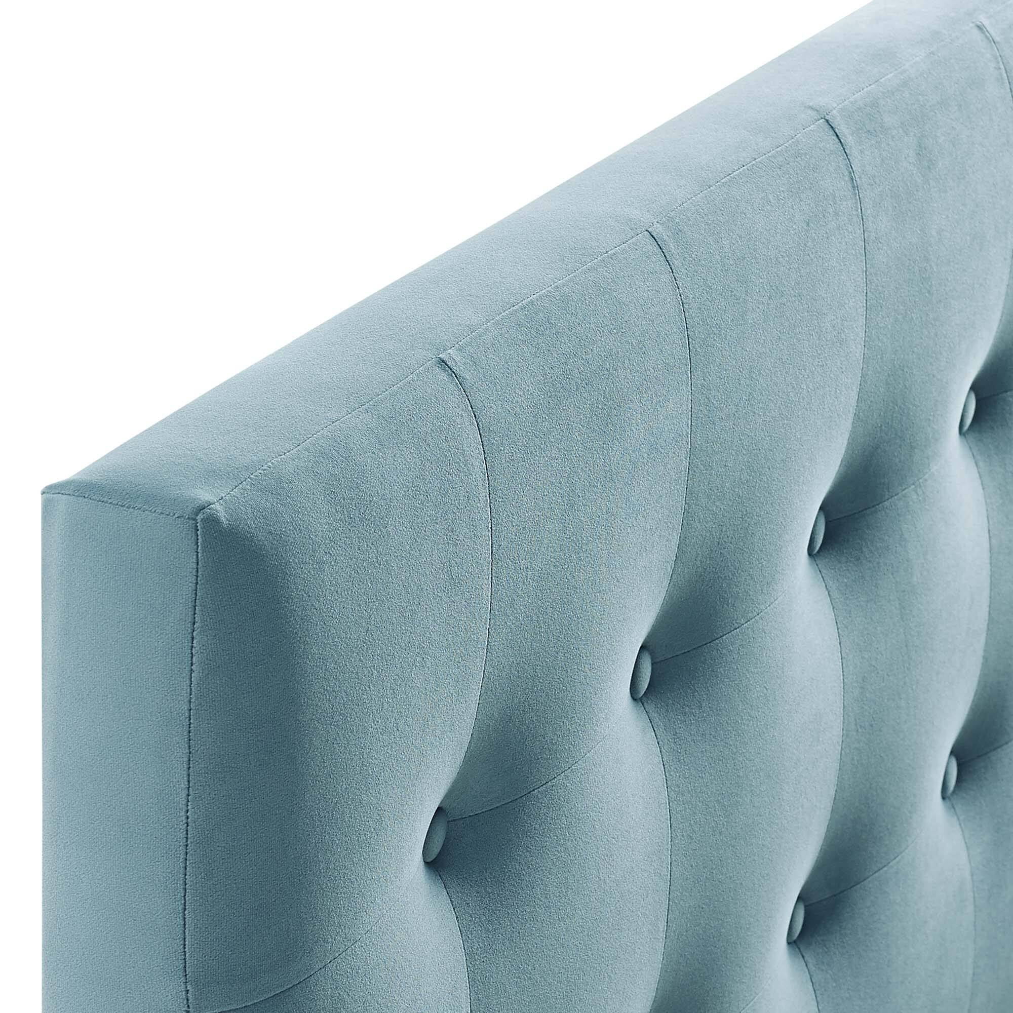 Alt View 1. Modway - Emily Biscuit Tufted Performance Velvet King Headboard by Modway - Blue.