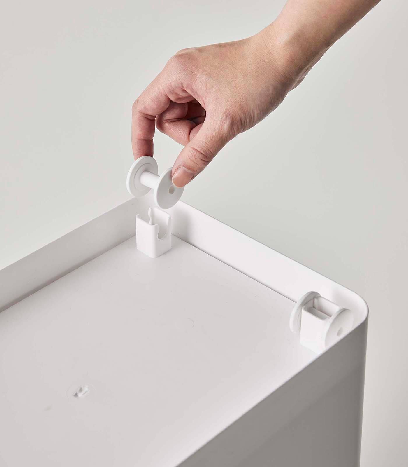 Alt View 2. Yamazaki Home - Rolling Airtight Pet Food Container (25 lbs.) - White - White.