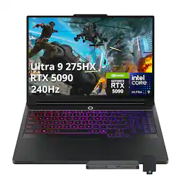 Lenovo - Legion Pro 7i 16" 240Hz Gaming Laptop,Ultra 9 275HX,64GB RAM,4TB SSD+1TB Dock Set,GeForce RTX 5090,Win 11 - Black