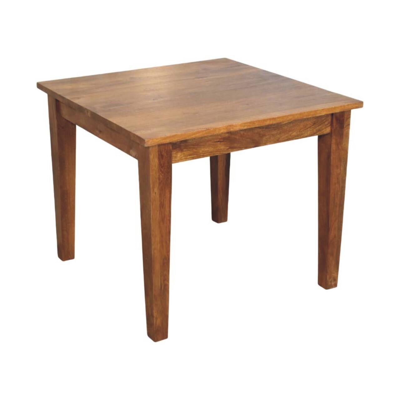 Back. Artisan Furniture - Golden Teak Solid Wood Dining Table,  Light Brown - Light Brown.