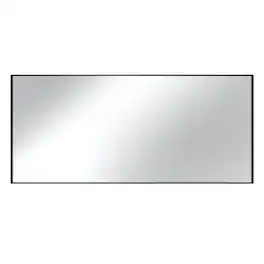 Boyel Living - 32 x 72 in Rectangle Square Right-Angle Mirror with Matte Black Aluminum Frame