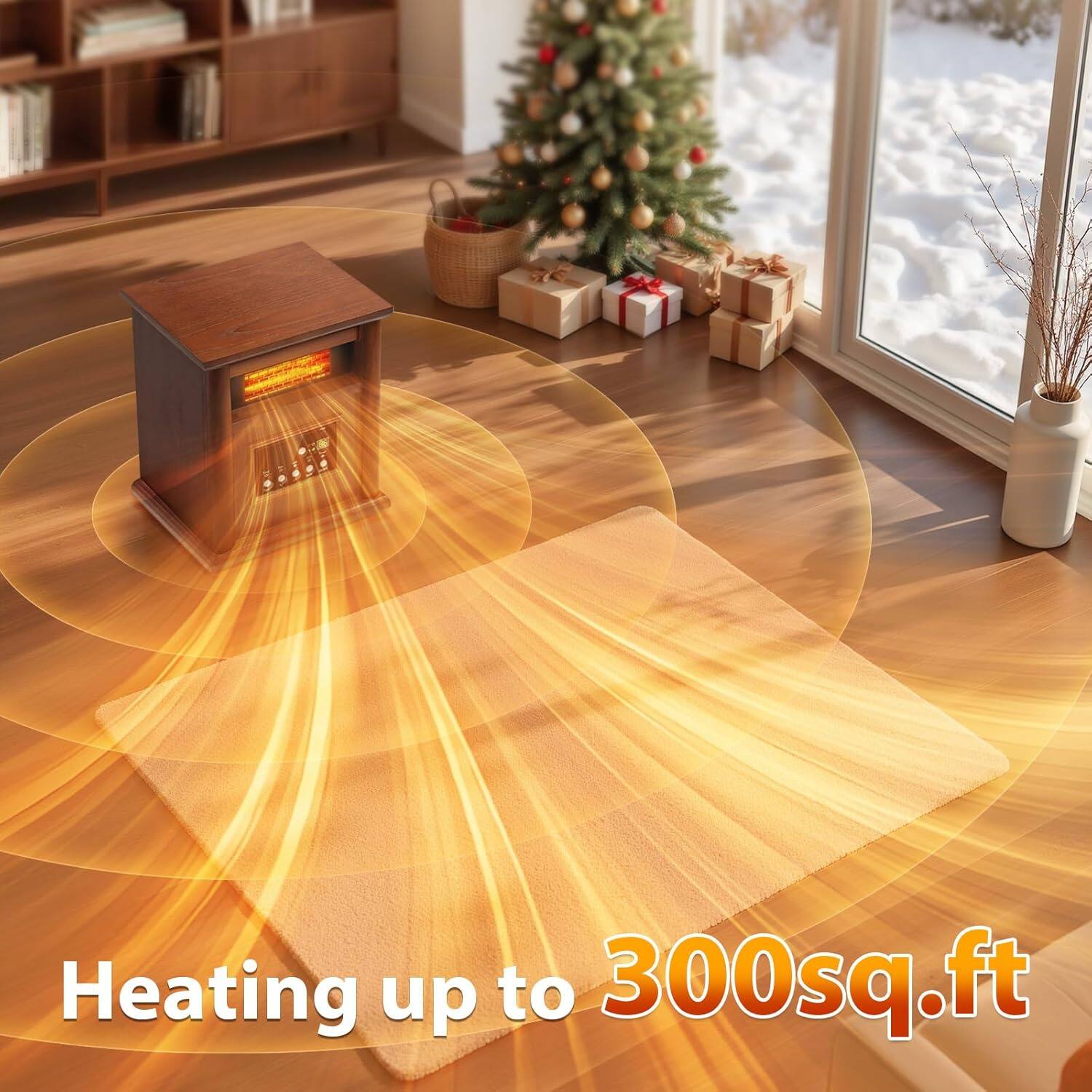 Heating up to 300 sq.ft