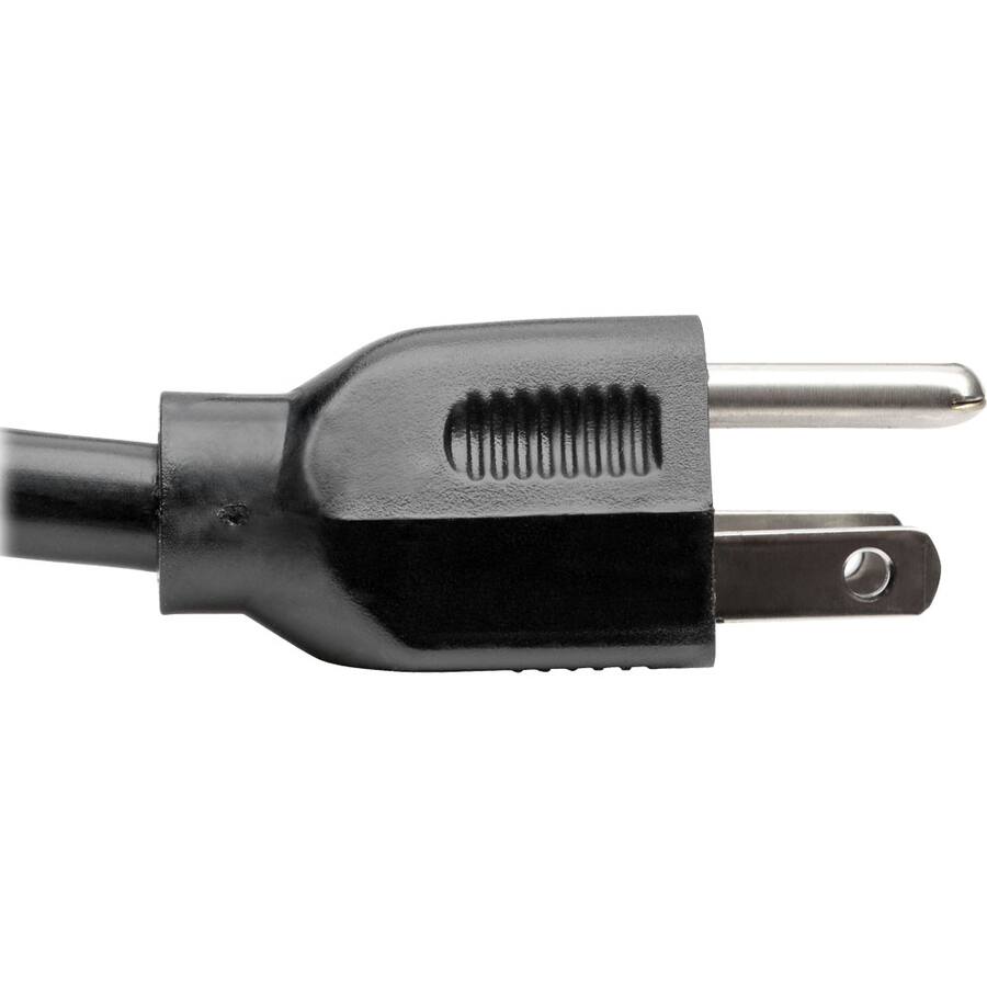 Alt View 5. Tripp Lite - Eaton Tripp Lite Series Power Extension Cord, NEMA 5-15P to NEMA 5-15R - Heavy-Duty, 15A, 120V, 14 AWG, 3 ft. (0.91 m) - Black.