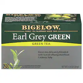 Bigelow - Earl Grey Green Tea - Case of 6 - 20 Bags