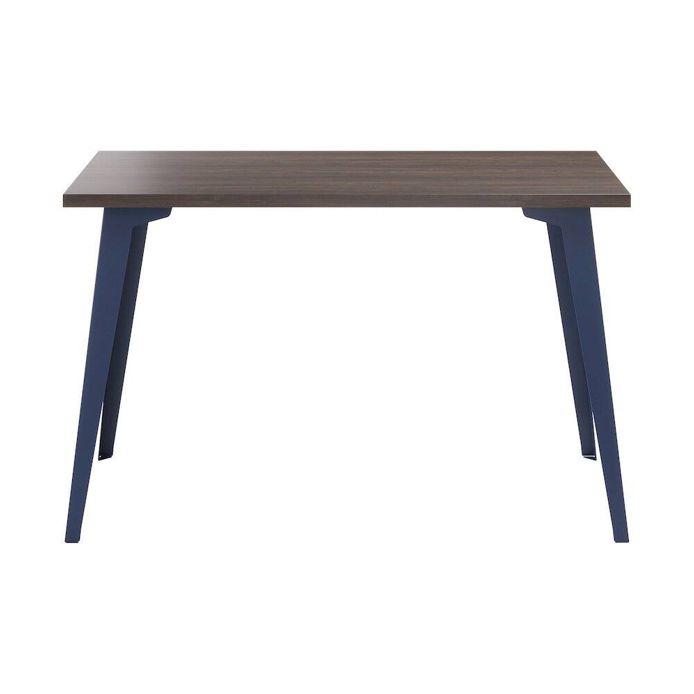 Alt View 1. Orison - Orison Office 24x48 Mid Century Modern Desk, Navy / Trail Walnut - Blue.