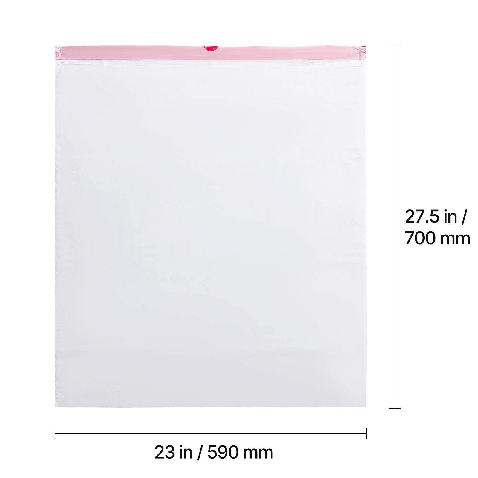 27.5 in / 700 mm  
23 in / 590 mm