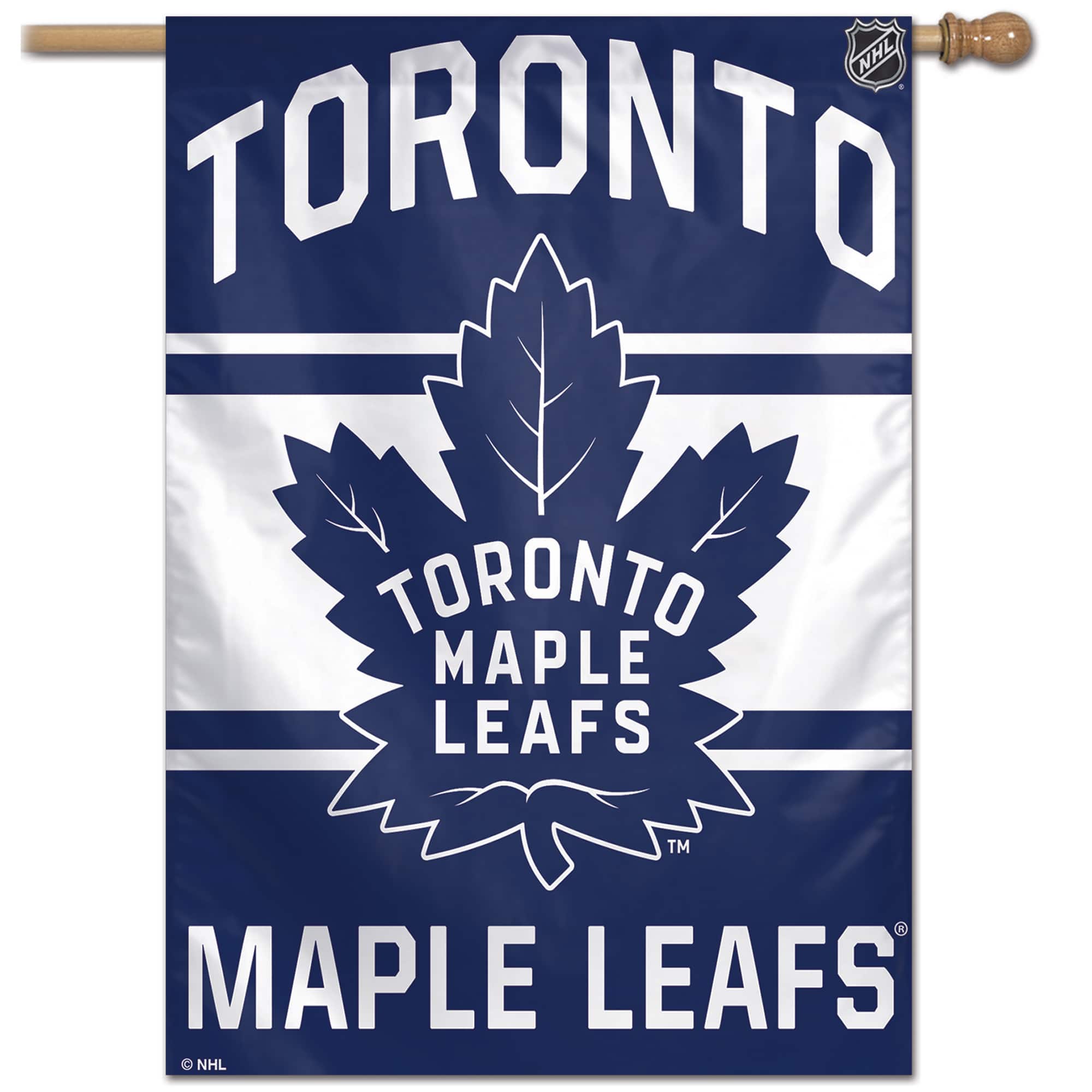 WinCraft - Toronto Maple Leafs 28" x 40" Wordmark Single-Sided Vertical Banner - Multicolor